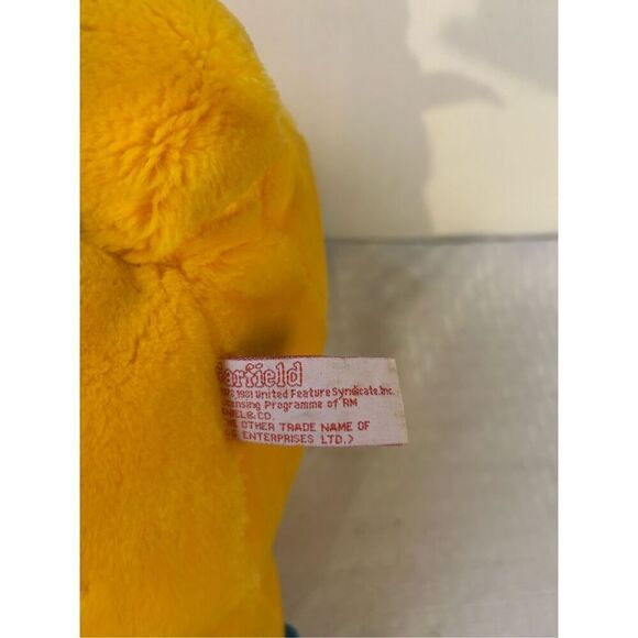 Garfield 16" pj hat 1981 zipper stuffed animal - Picture 7 of 8